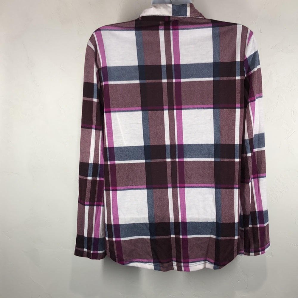 Rue 21 purple plaid soft flannel size large - Picture 7 of 10